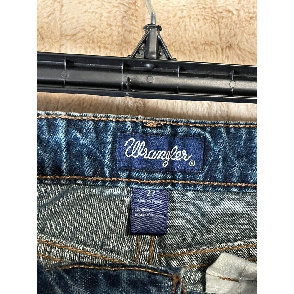 Vintage Wrangler Jeans 27x26 USA Blue Pants Cowboy Western Denim - Picture 6 of 10
